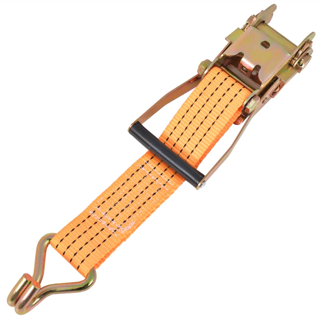 Jekkestropper med skralle 10 stk 2 tonn 8mx50mm oransje