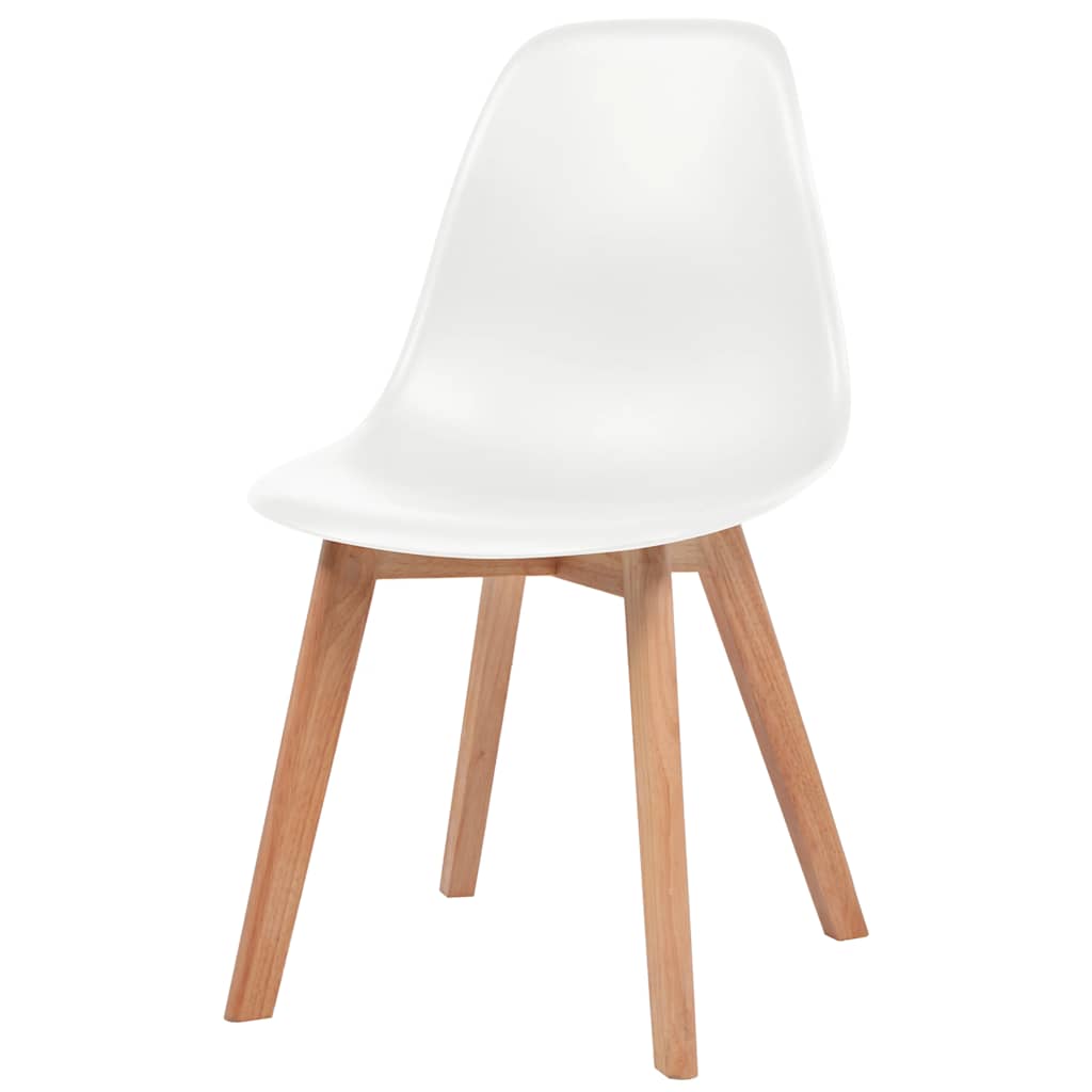 Spisestoler 2 stk hvit plast