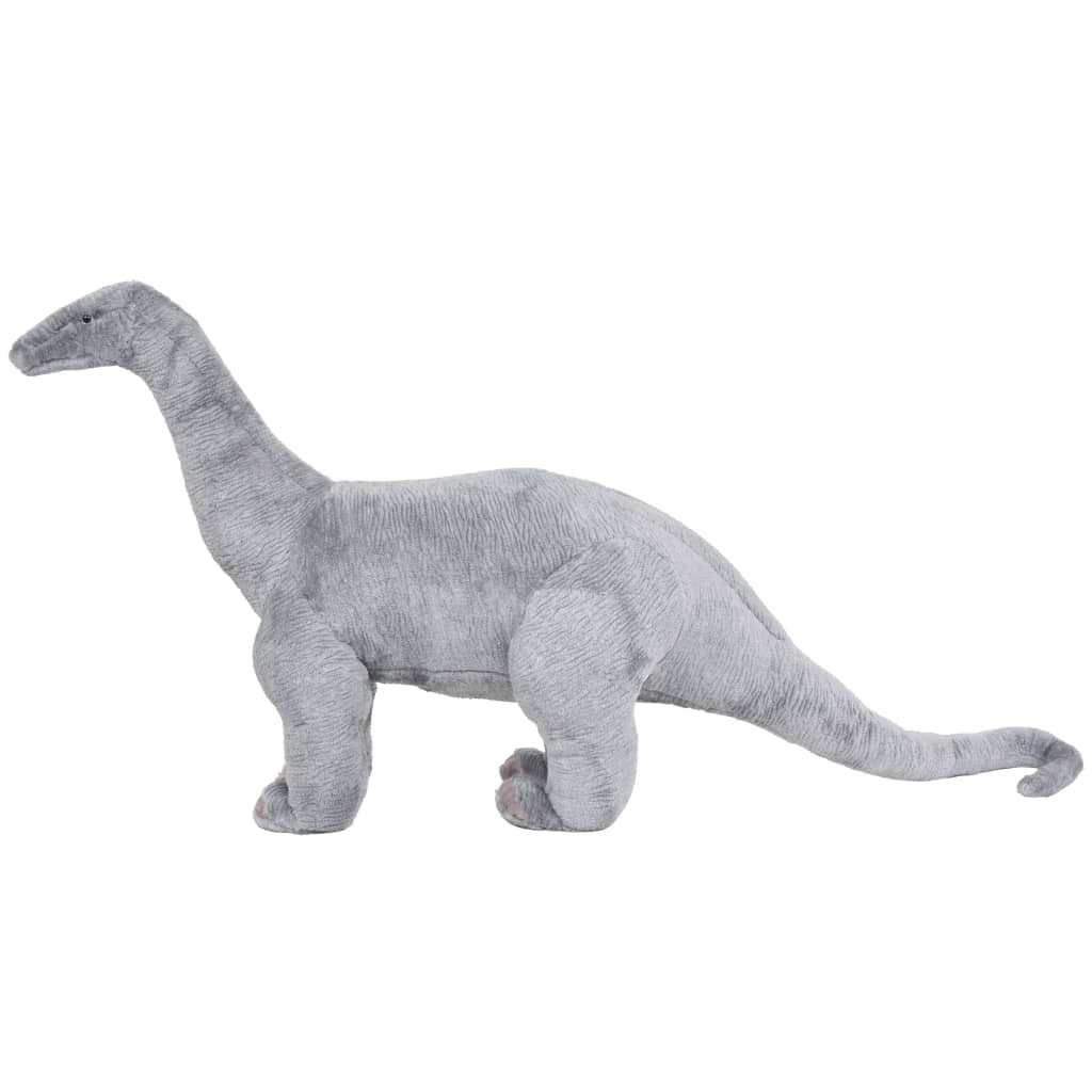 Stående lekedinosaur brachiosaurus grå XXL