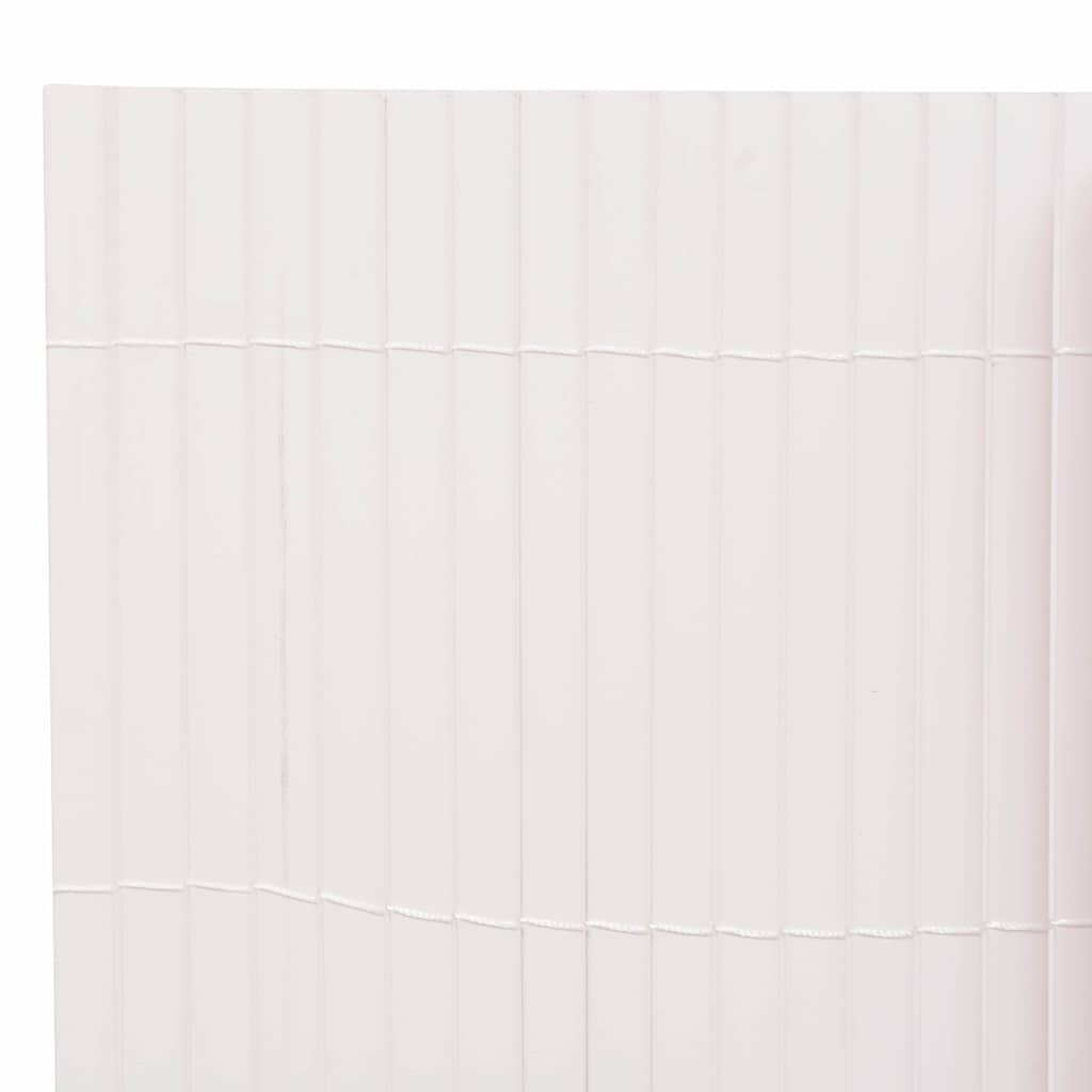 Dobbelsidet hagegjerde 90x300 cm hvit
