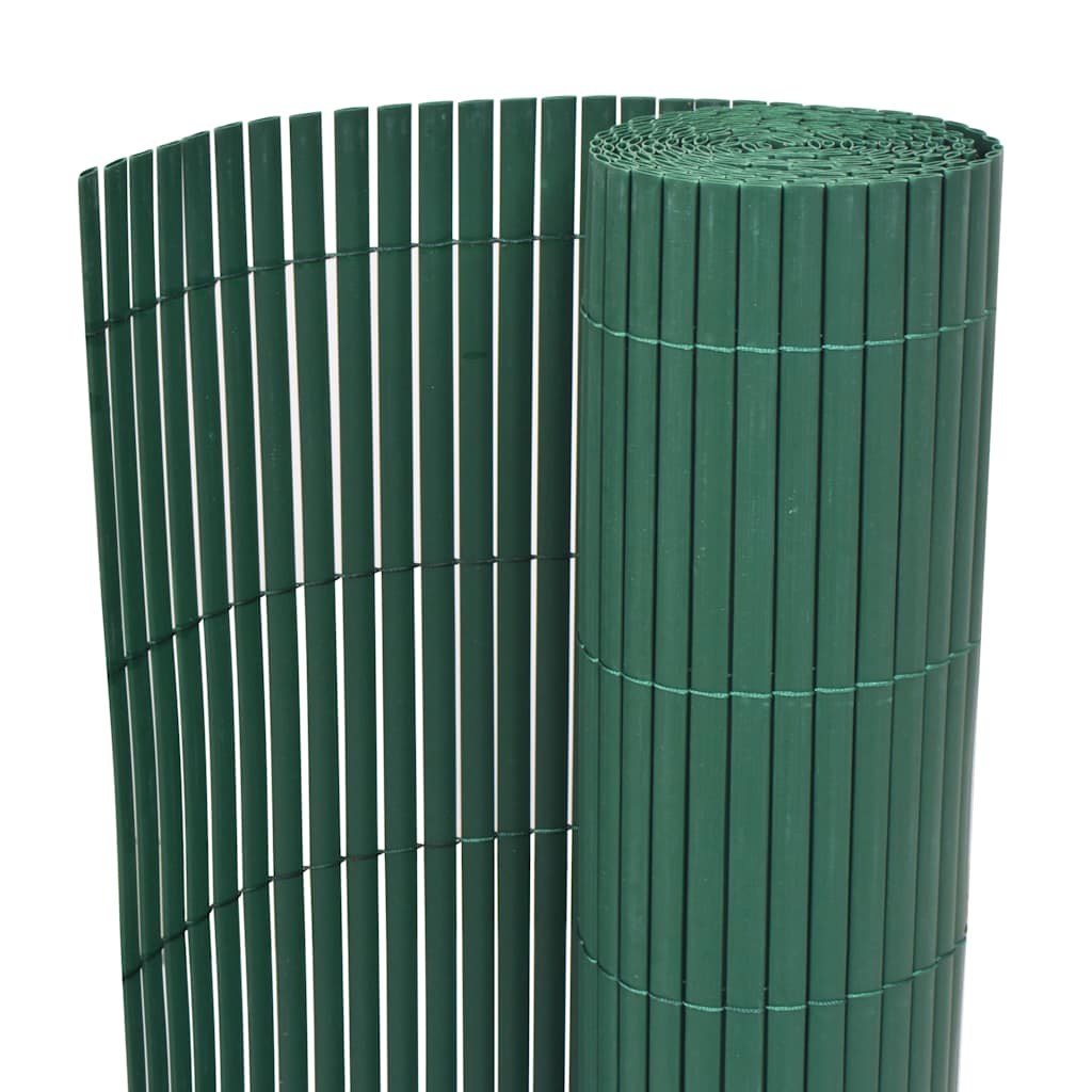 Dobbelsidet hagegjerde PVC 90x300 cm grønn