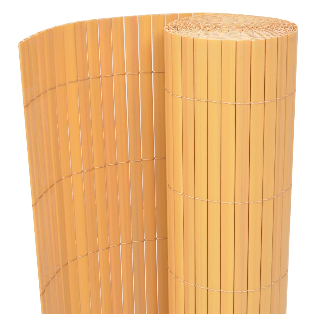 Dobbelsidet hagegjerde PVC 90x300 cm gul