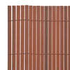 Dobbelsidet hagegjerde PVC 90x300 cm brun