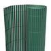 Dobbelsidet hagegjerde PVC 90x500 cm grønn
