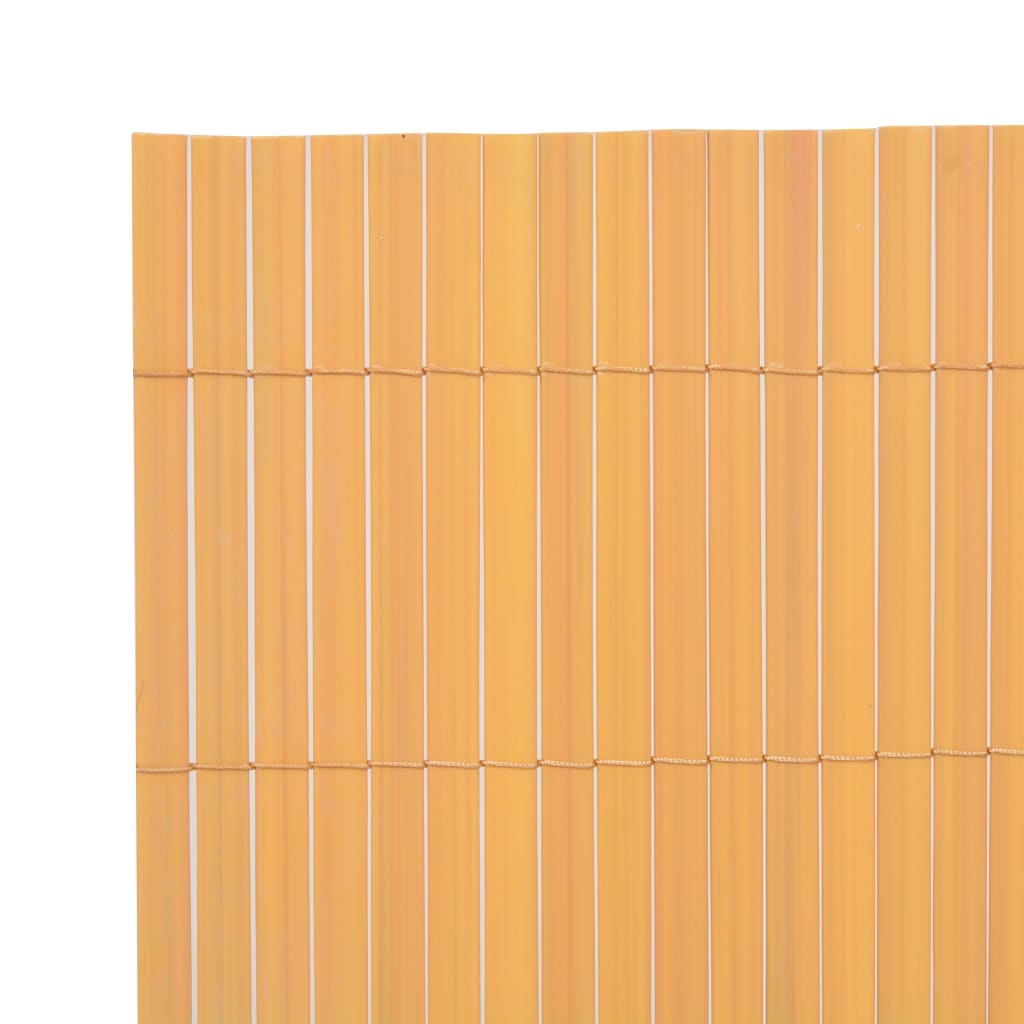 Dobbelsidet hagegjerde PVC 90x500 cm gul