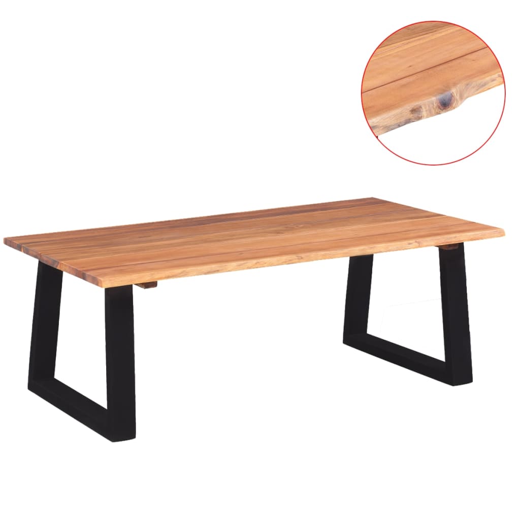 Salongbord massivt akasietre 110x60x40 cm