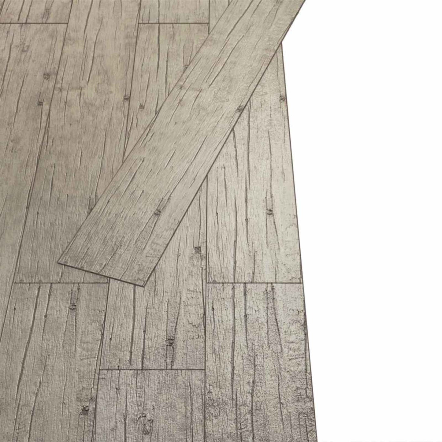 Gulvplanker 5,02 m² 36 pcs PVC Vasket Eik