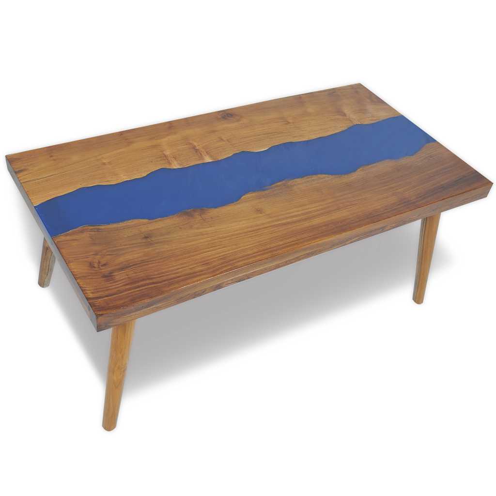 Salongbord Teak Harpiks 100x50x40 cm