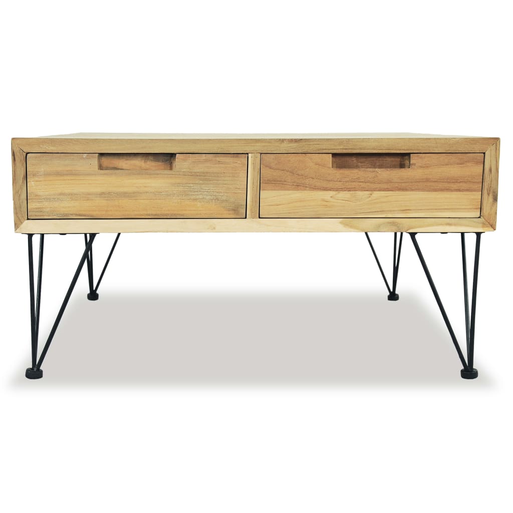 Salongbord 80x80x40 cm massiv teak