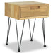 Nattbord 40x30x50 cm massiv teak