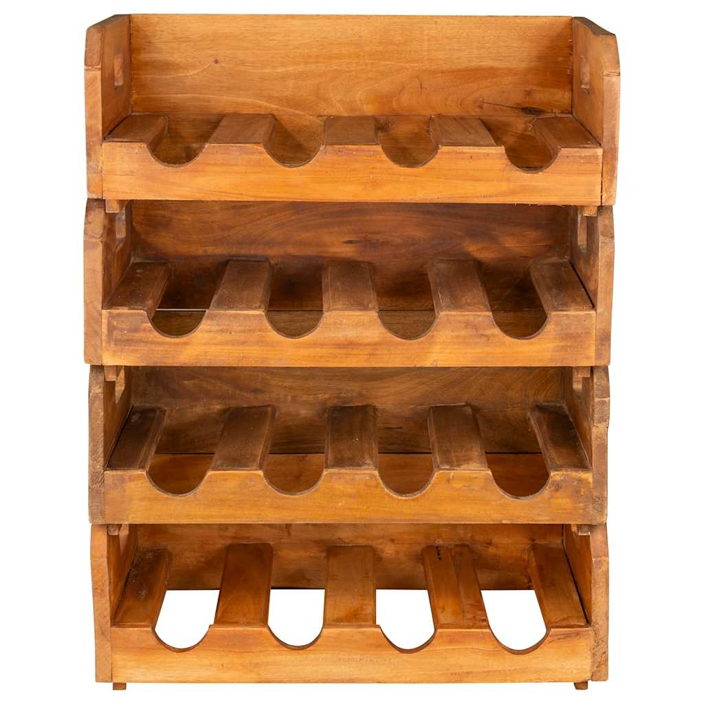 Vinstativ 4 stk for 16 flasker gjenvunnet heltre