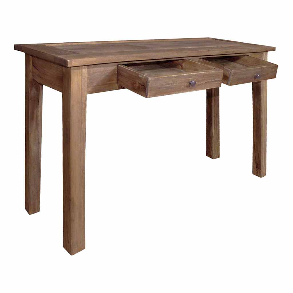 Konsollbord heltre mahogni 123x42x75 cm