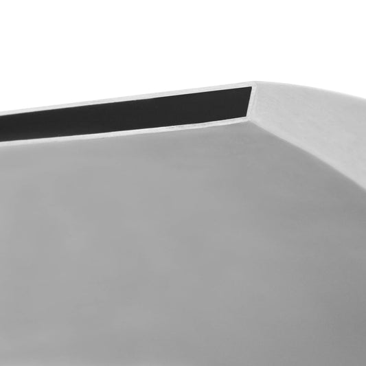 Bassengfontene rustfritt stål 45x30x65 cm sølv