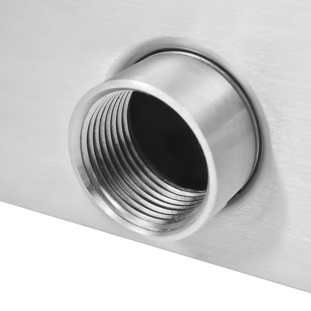 Bassengfontene rustfritt stål 50x30x53 cm sølv