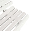 Hagebenk 145,5 cm plast hvit