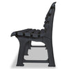 Hagebenk 145,5 cm plast antrasitt