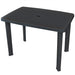 Hagebord antrasitt 101x68x72 cm plast