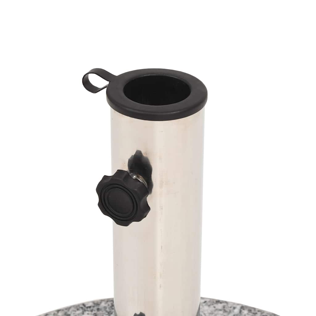 Parasollfot granitt rund 20 kg vidaXL