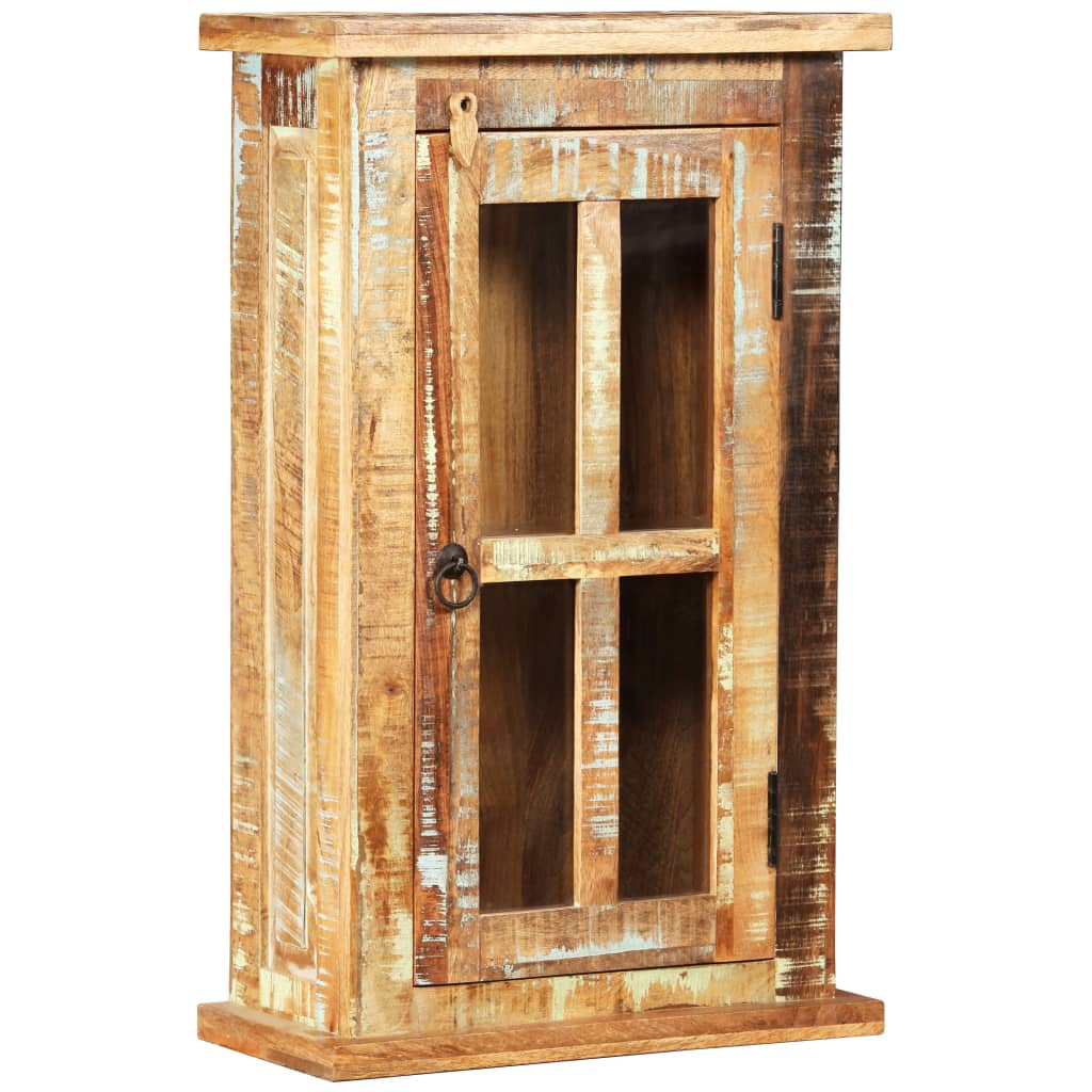 Veggkabinett gjenvunnet heltre 44x21x72 cm