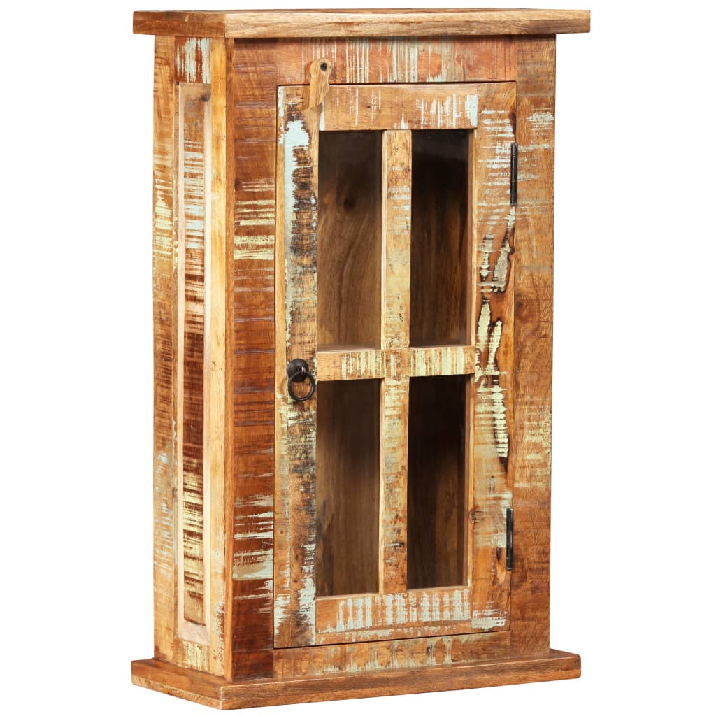 Veggkabinett gjenvunnet heltre 44x21x72 cm
