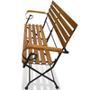 Sammenleggbar hagebenk 112 cm heltre akasie