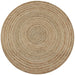 Teppe flettet jute 150 cm rund