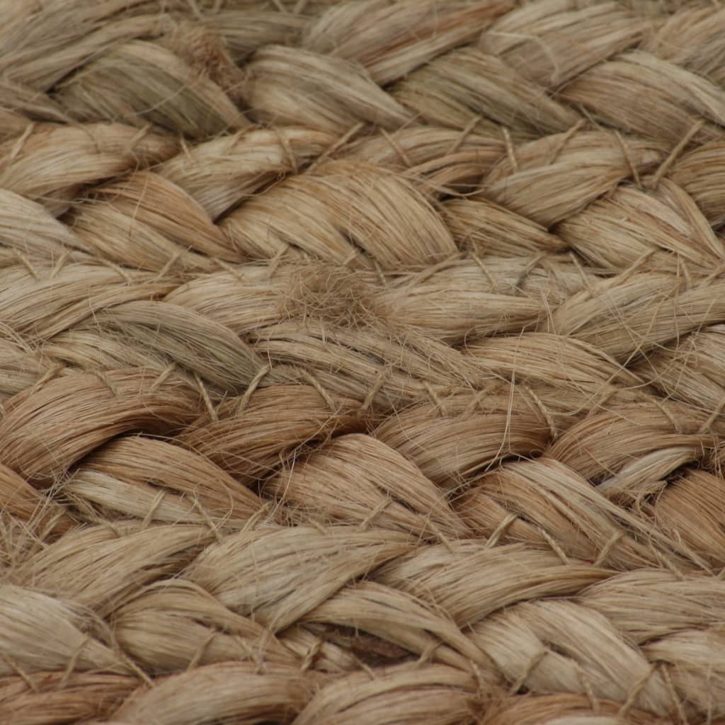 Teppe flettet jute 150 cm rund