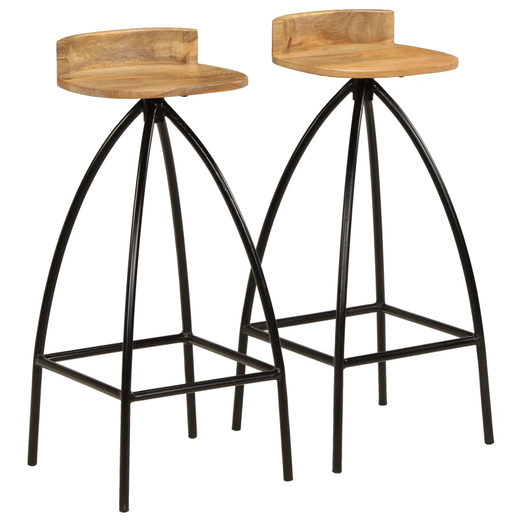 Barstoler 2 stk heltre mangotre