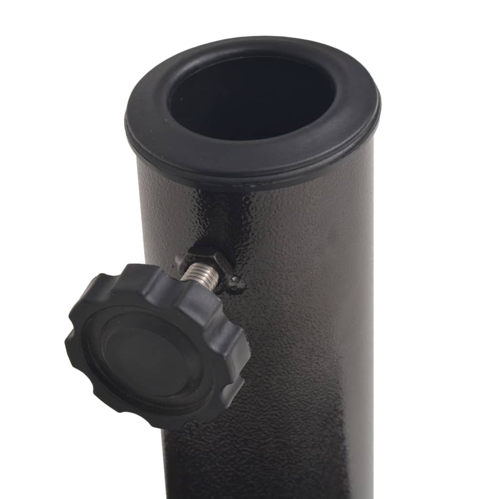 Parasollfot harpiks halvsirkel bronse 9 kg vidaXL