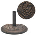 Parasollfot harpiks rund bronse 9 kg vidaXL