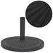 Parasollfot harpiks rund svart 14 kg vidaXL