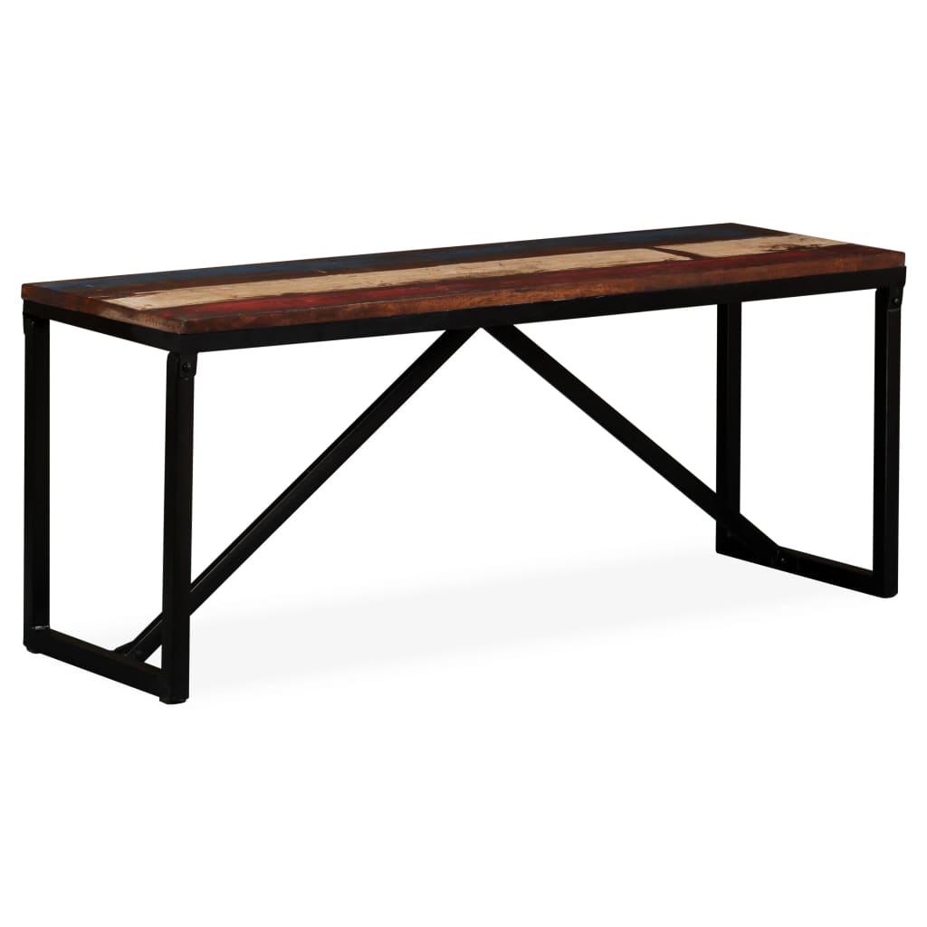 Benk gjenvunnet heltre 110x35x45 cm