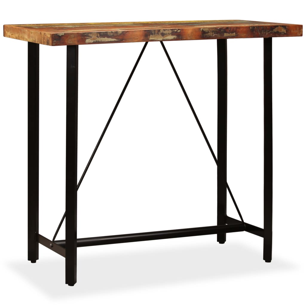 Barbord gjenvunnet heltre 120x60x107 cm