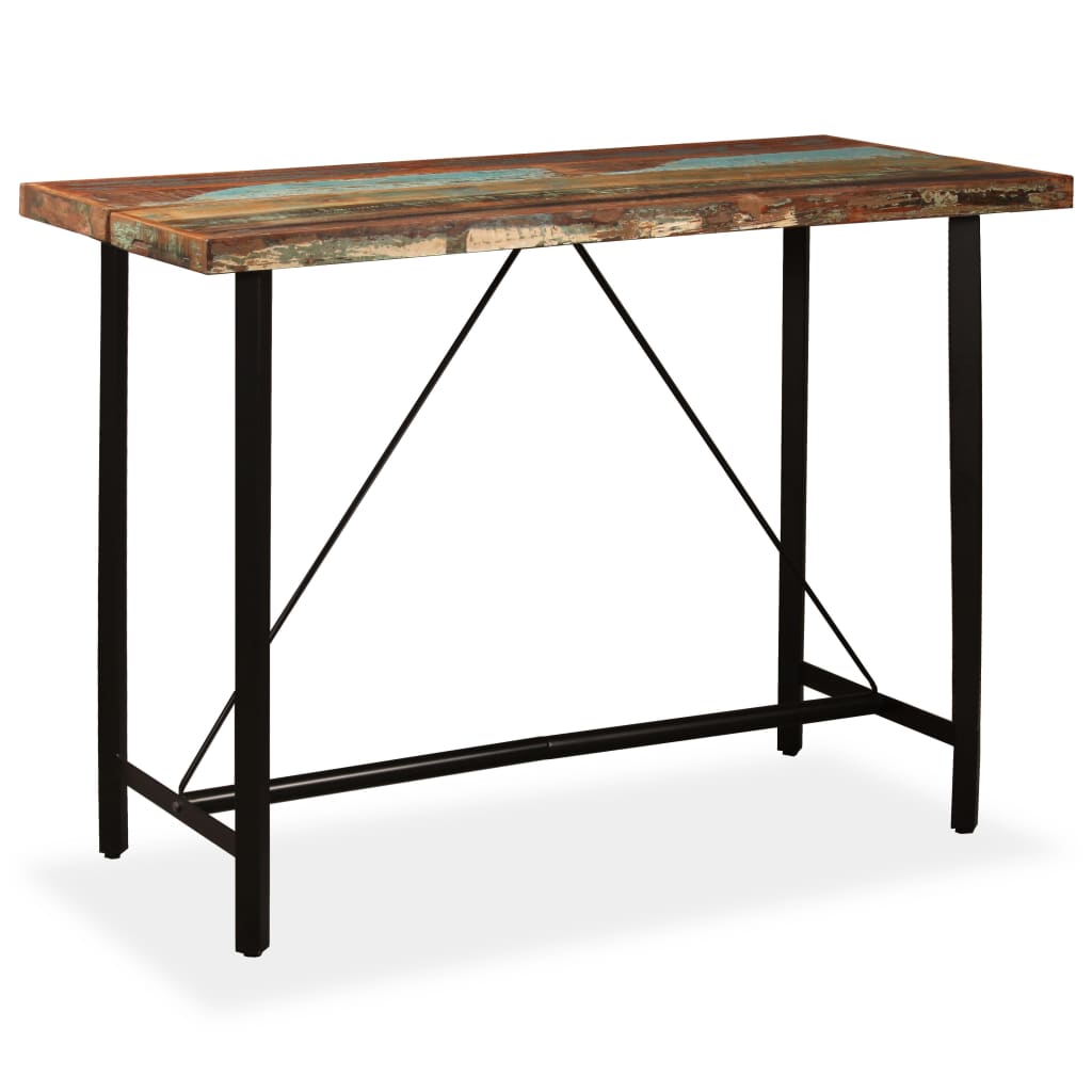 Barbord gjenvunnet heltre 150x70x107 cm