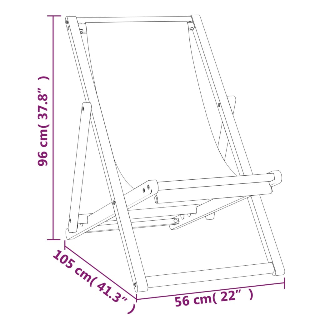 Fluktstol teak 56x105x96 cm krem