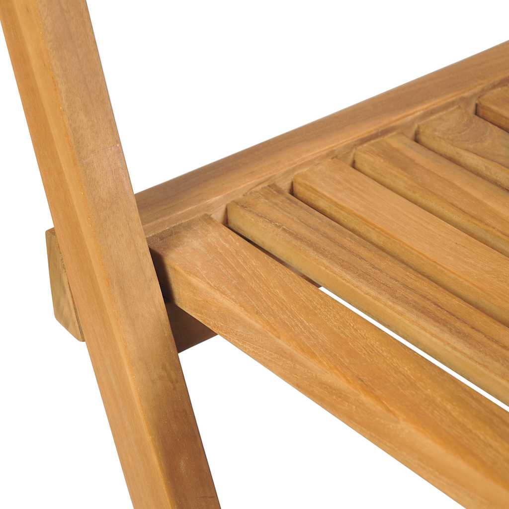 Sammenleggbare barstoler 2 stk heltre teak