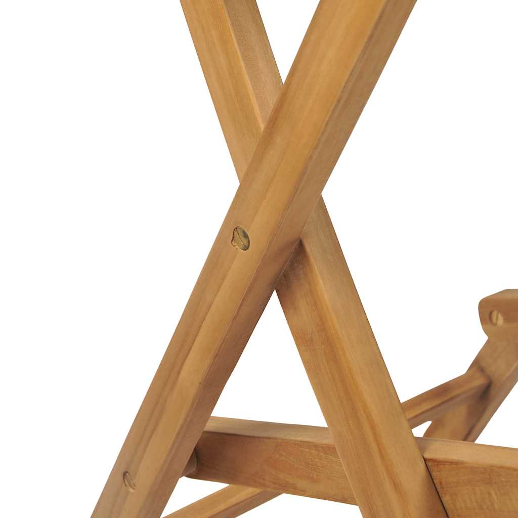 Sammenleggbare barstoler 2 stk heltre teak