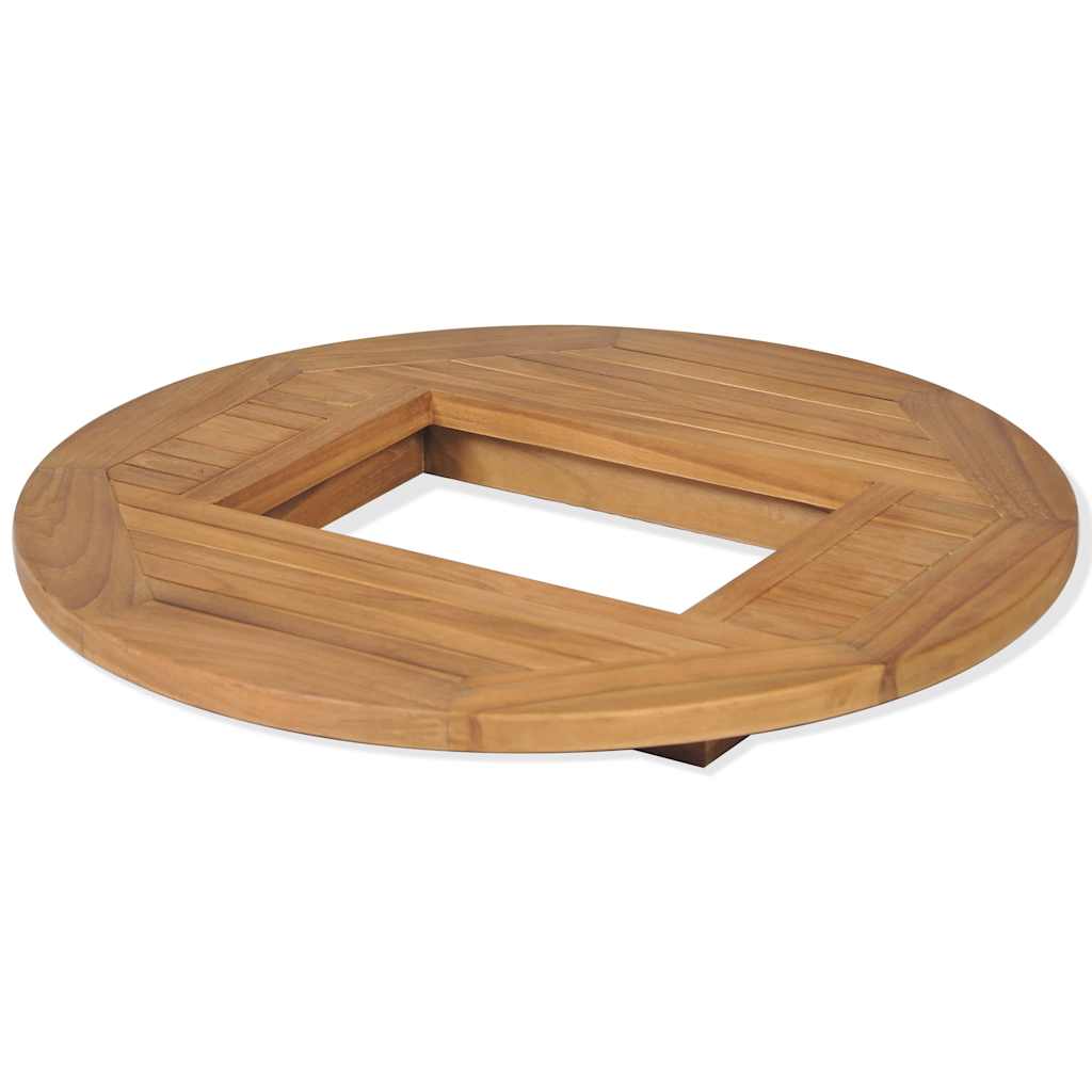 Bordplate ølkasse teak 70 cm