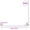 Presenning 650 g/m² 4x8 m grå