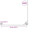 Presenning 650 g/m² 4x8 m grønn