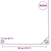 Presenning 650 g/m² 4x5 m hvit