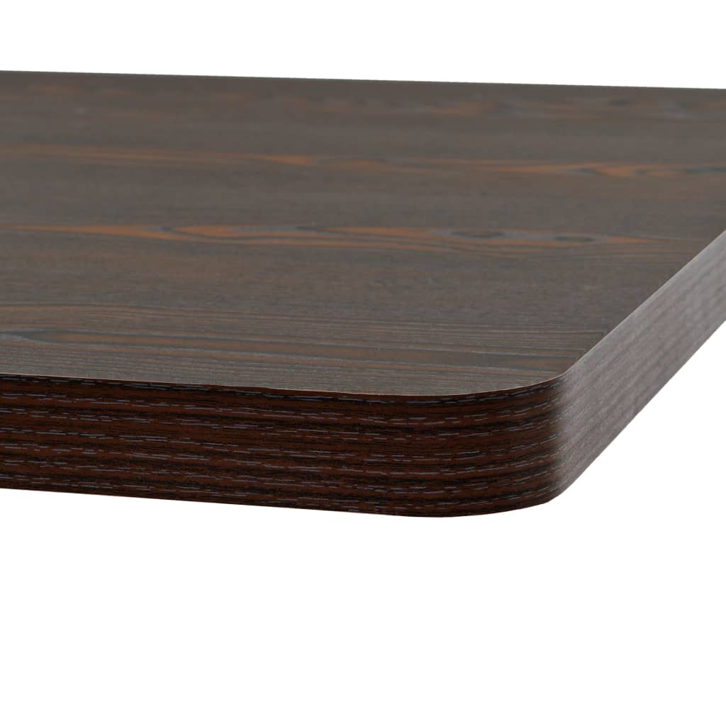 Bistrobord MDF og stål firkantet 80x80x75 cm mørk aske vidaXL