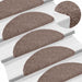 Trappematter selvklebende 15 stk 56x17x3 cm lysebrun halvrund