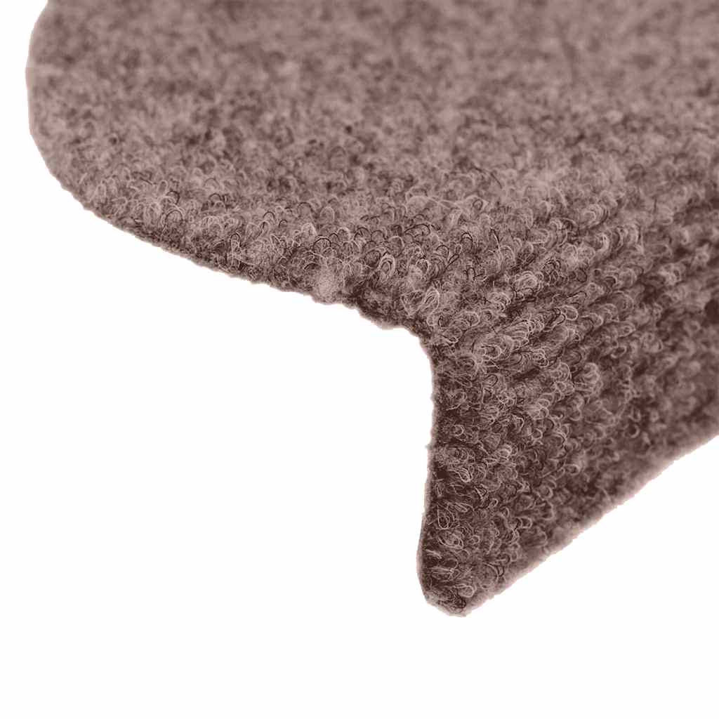 Trappematter selvklebende 15 stk 65x21x4 cm lysebrun halvrund stor