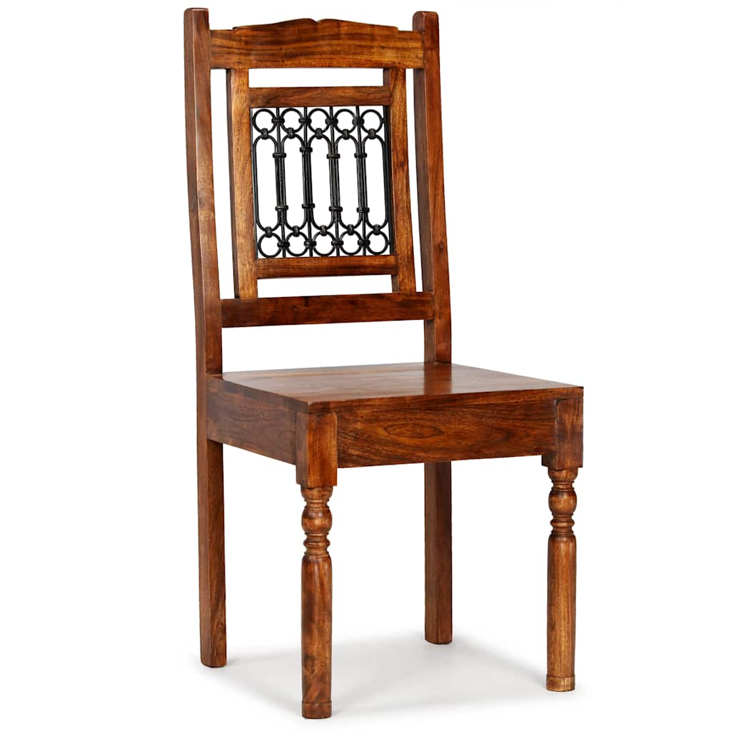 Spisestoler 2 stk heltre honningfinish klassisk