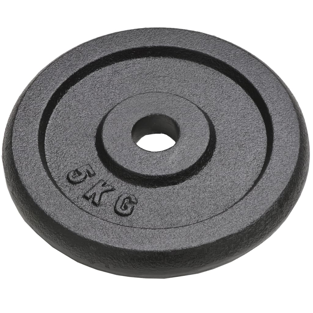Vektskiver 4 stk 4x5 kg støpejern vidaXL