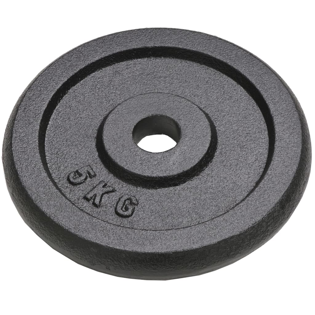 Vektskiver 4 stk 2x10 kg + 2x5 kg støpejern vidaXL