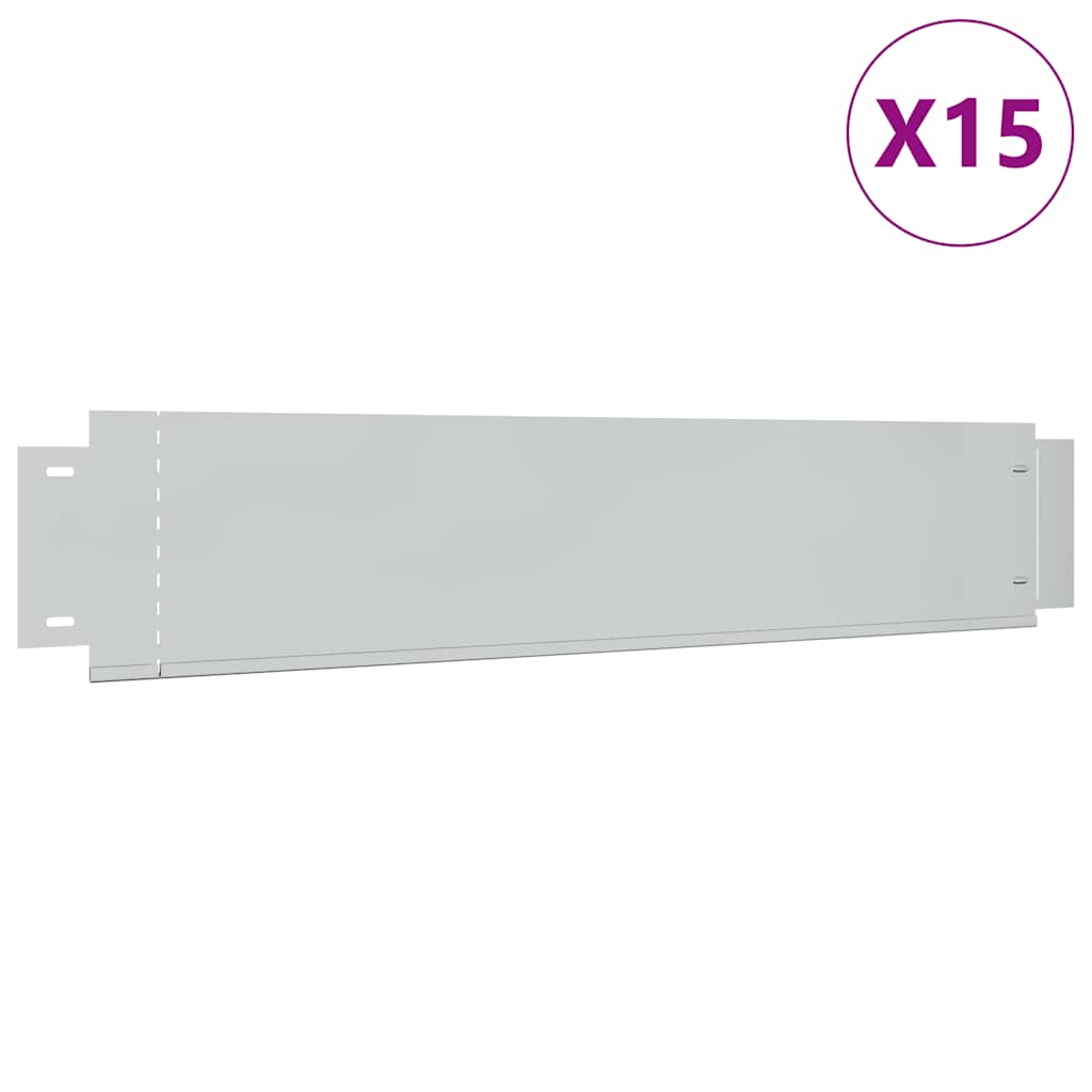 Plengjerde 15 stk galvanisert stål 100x20 cm