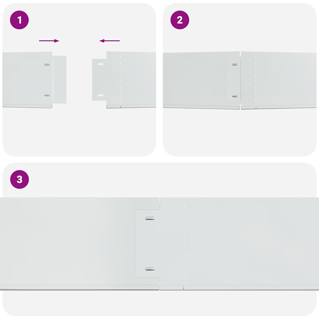 Plengjerde 20 stk galvanisert stål 100x20 cm