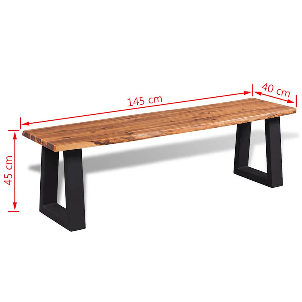 Benk heltre akasie 145 cm